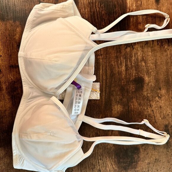 🔥 FIRE SALE CLOSET CLOSING🔥 Maison Close Triangle Back Hook Bra White 34B - Picture 2 of 10